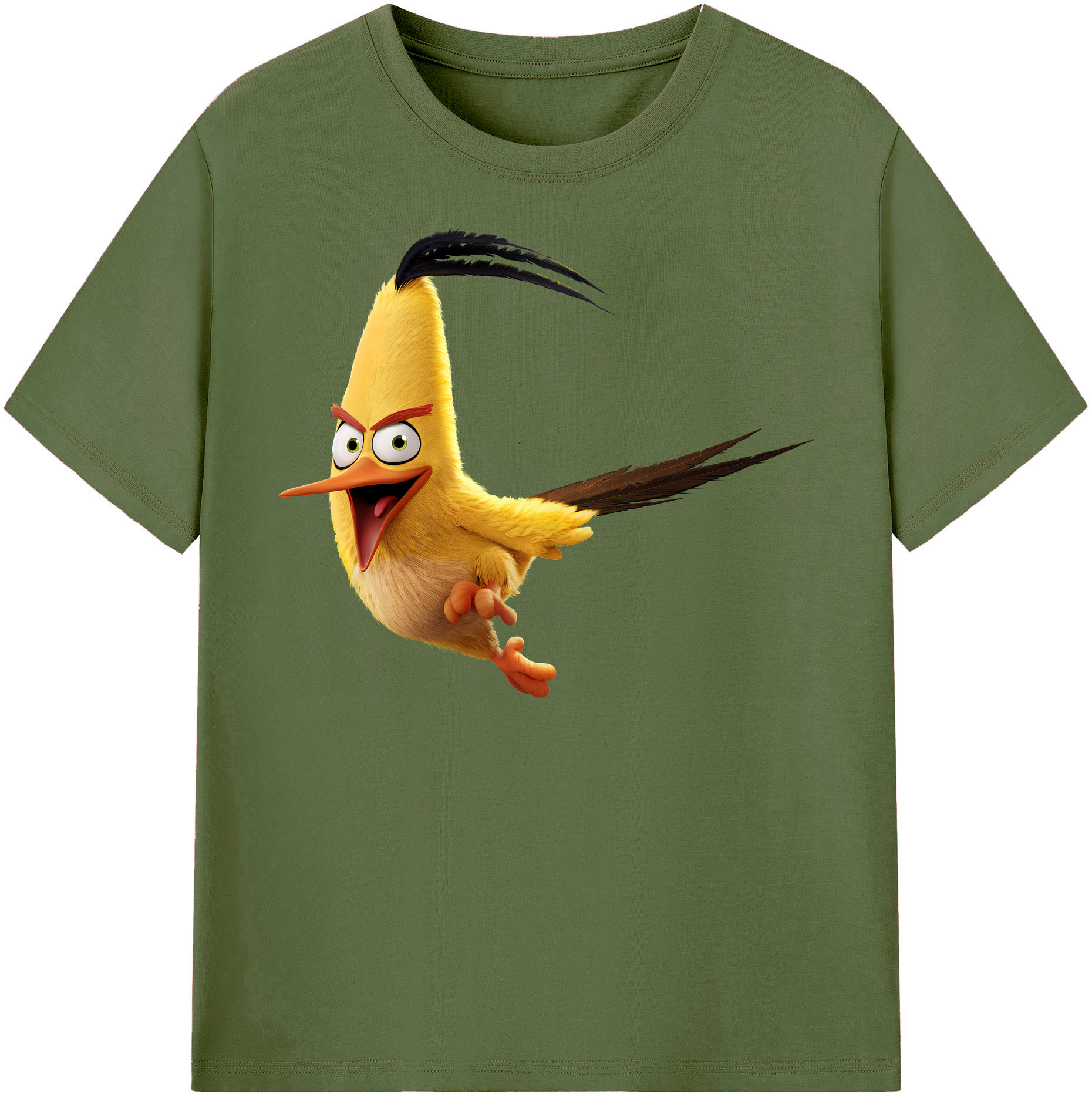 （画像用） Angry Birds アングリーバード 綿100％半袖Tシャツ（フロントプリント）